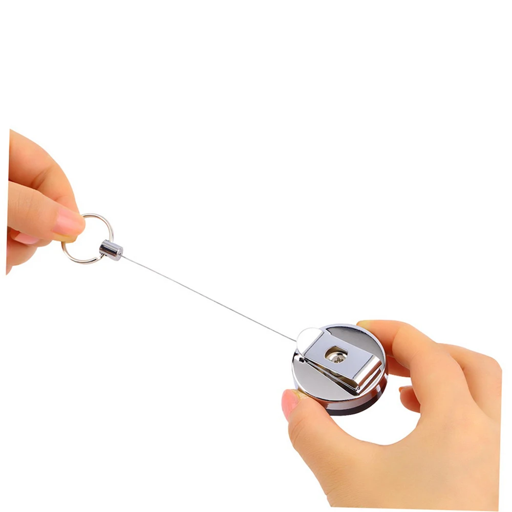 1 шт. портативная уличная цепочка для ключей Классический выдвижной Зажим ремня