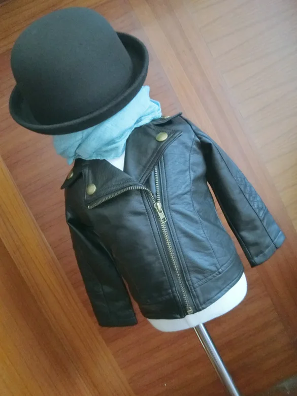 Пальто для детей 1 5 лет модная куртка из искусственной кожи маленьких мальчиков и