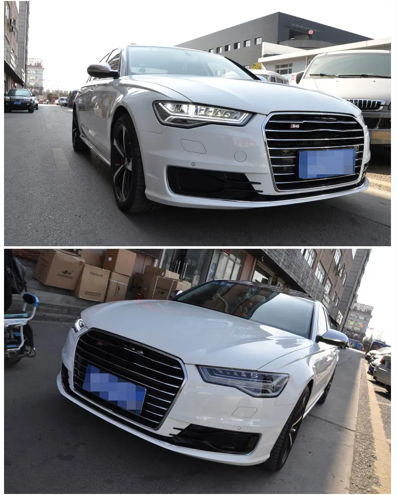 DY_L Авто Стайлинг налобный фонарь для Audi A6 фары Full LED DRL проектор фары Автоматические Уровни все светодиодные фары дневного света