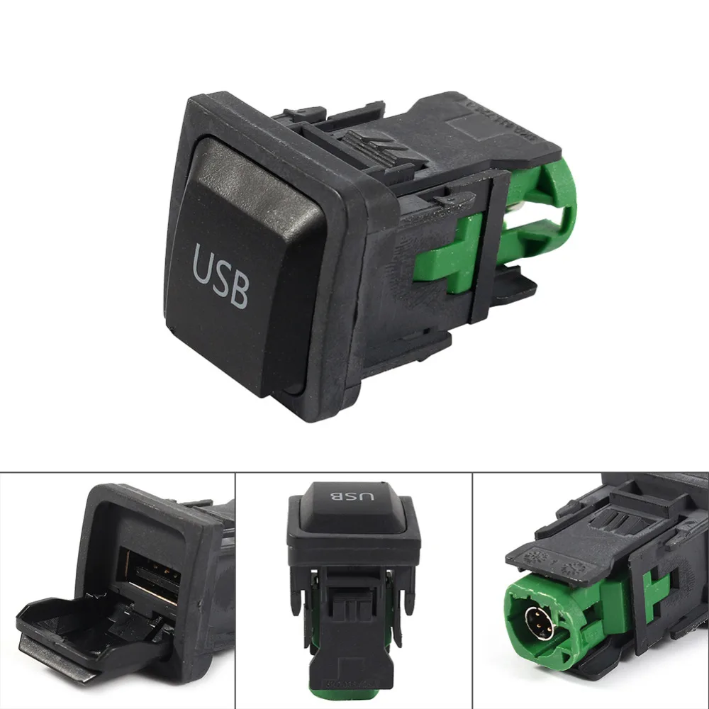 12V USB сплиттер адаптер розетка для зарядки из АБС-пластика Volkswagen VW GOLF MK6 BORA RCD310 |