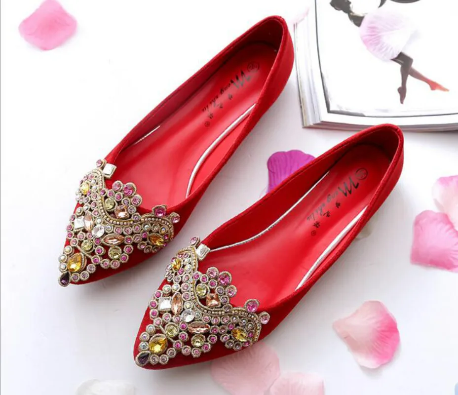 Новинка роскошная женская обувь со стразами на плоской подошве Женская удобная