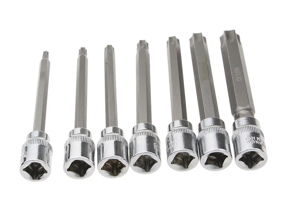 Набор торцевых головок FATCOOL комплект из 7 насадок Torx 3 /8 &quot с приводом|wrench set|torx wrench