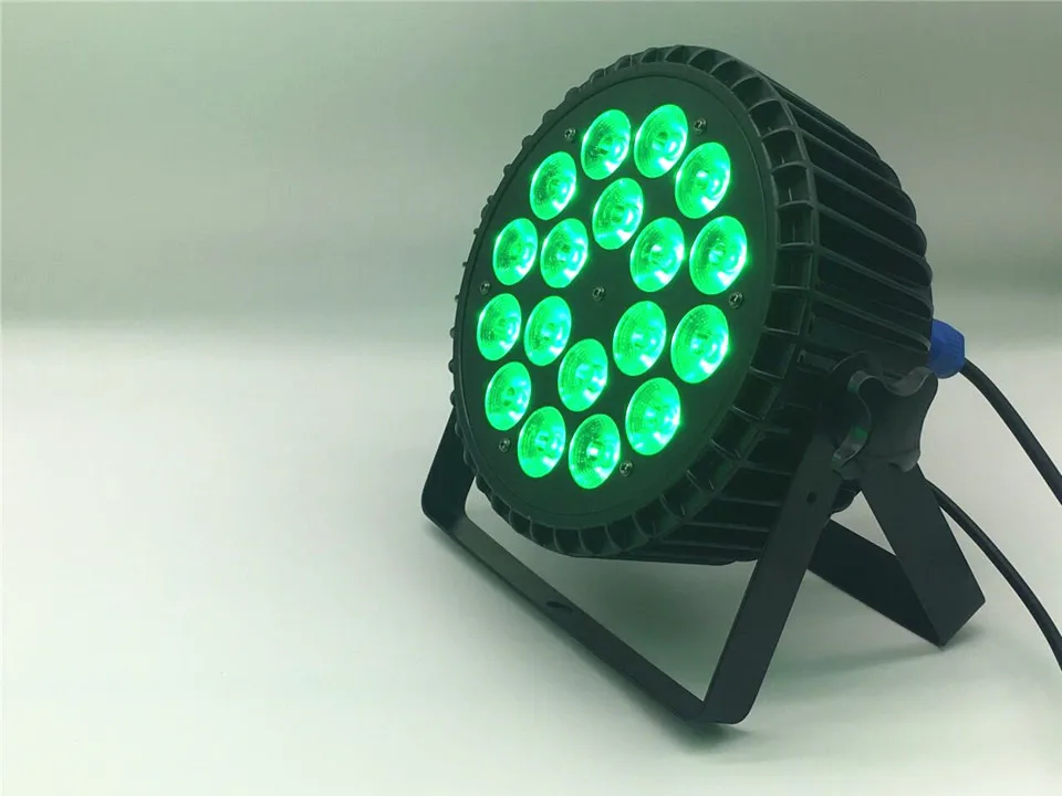 Светодиодный DJ Par 6в1 RGBWA UV 18X18 W светодиодный Par lata de Grado непроницаемый IP20 Aluminio Negro vivienda 90 V-240 V