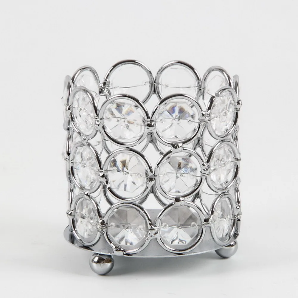 Счастливое дерево украшенное акриловыми бусинами держатель для свечи маленький