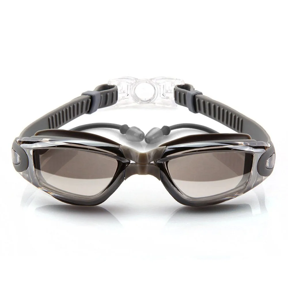 Swimming Goggles With Earplug No Leaking Anti Fog UV Protection Triathlon Swim Goggles with Free Protection