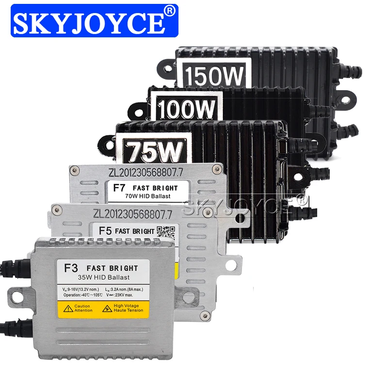 Автомобильная ксеноновая ламсветильник SKYJOYCE 12 В переменного тока 35 Вт 55 70 75 100 150