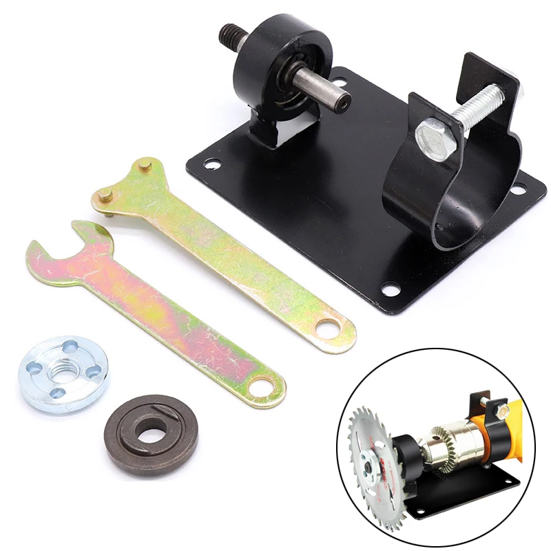 

YEODA Electric Drill Cutting Seat Stand Holder Drilling Machine Bracket Table With 2 Wrenchs 2 Gaskets For Polishing Grinding