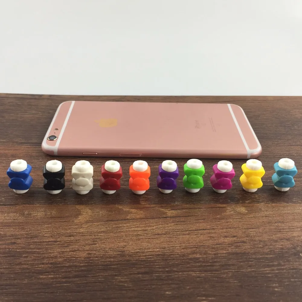 50 шт. зажим для usb-кабеля протектор наушников яркие наушники крышка Apple iPhone samsung htc