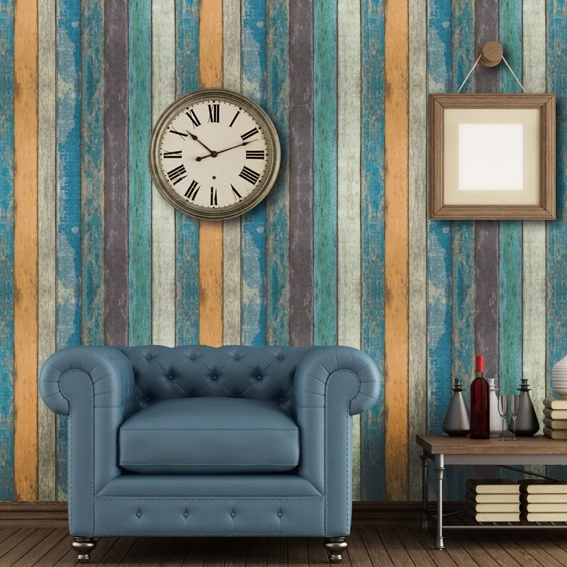 

Brick tiles Wall Stickers 3D wooden effect Selfadhesive Wallpaper Wall decal hotel Kitchen TV Background Home Decor 45*1000cm