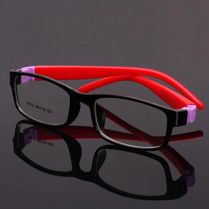 

Детские оптические очки, суперлегкие, квадратные, без винтов, гибкие, оправа для детских очков, очки для подростков, силиконовая Гибкая опра...