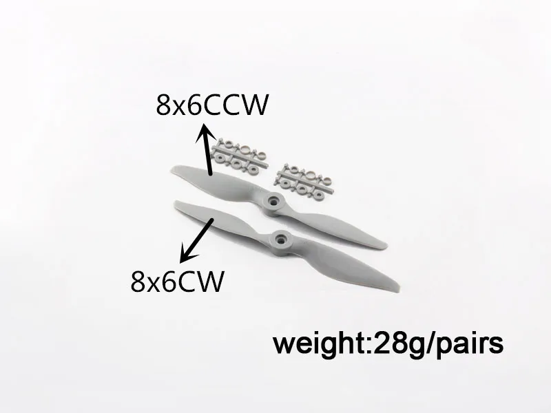 

20pcs/Lot Nylon APC Propeller 8x6 CW / 8x6 CCW Propeller For RC Airplane