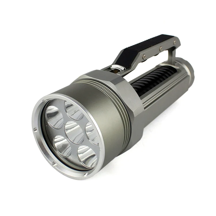 Anjoet высокая яркость XM-L2 6X CREE XML L2 светодиодный Профессиональный Дайвинг linternas Водонепроницаемый Дайвинг фонарик для 26650/32650 - Испускаемый цвет: Синий