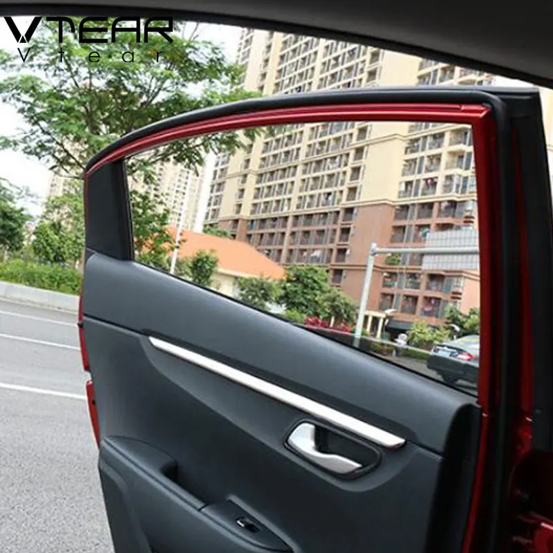 Vtear для Rio 4 X-line внутренняя дверная пластина Накладка для интерьера подлокотник молдинги для автомобиля-Стайлинг украшение аксессуар часть