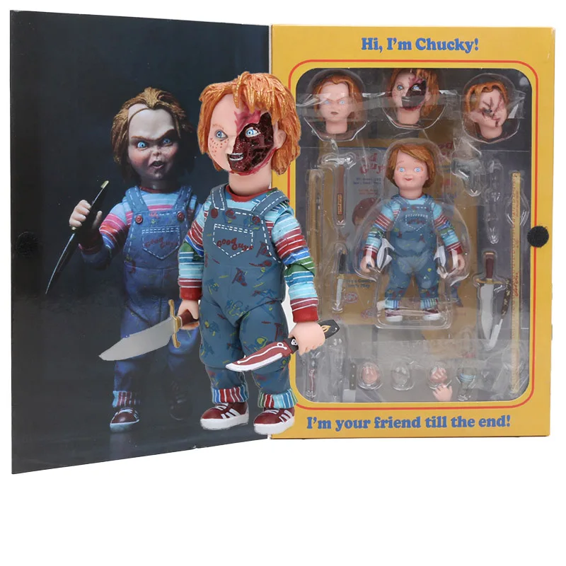 NECA страшный Чаки Фигурки игрушки ужастиков ребенка играть Невеста 1/10 весы кукла
