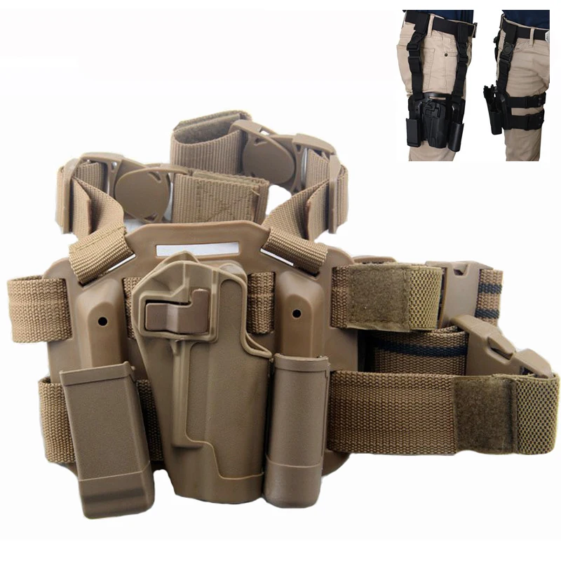 Airsoft Quick Drop 1911 нога кобура тактический военный для охоты правая рука Пейнтбол пистолет кобура для пистолета Кольт 1911