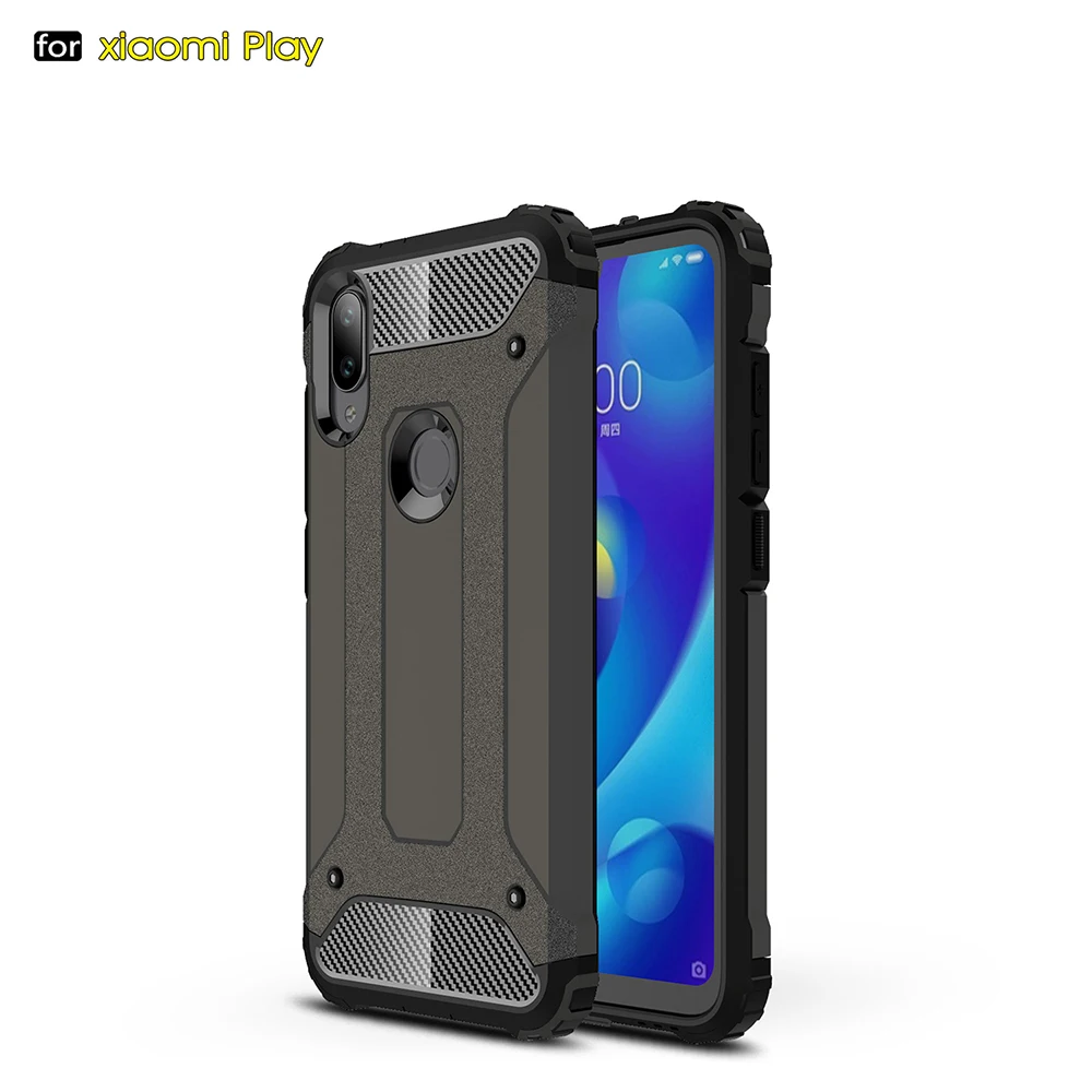 ZGAR чехол для Xiaomi mi играть мягкий силиконовый Жесткий Пластик 2 в 1 Celualr