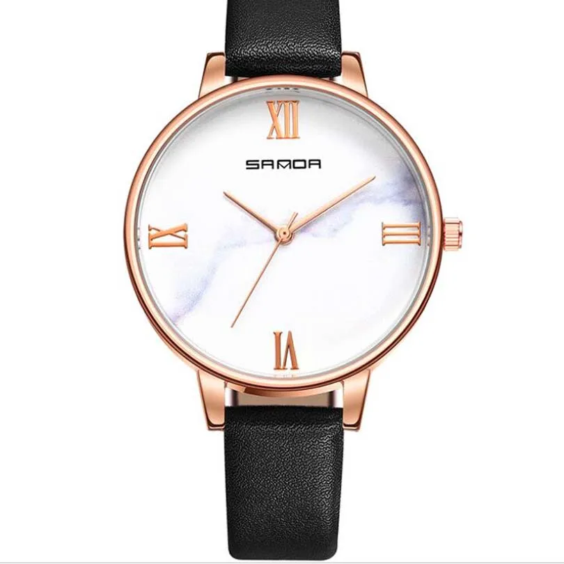 Лидирующий бренд квадратные женские черные белые розовые 3D кварцевые часы с