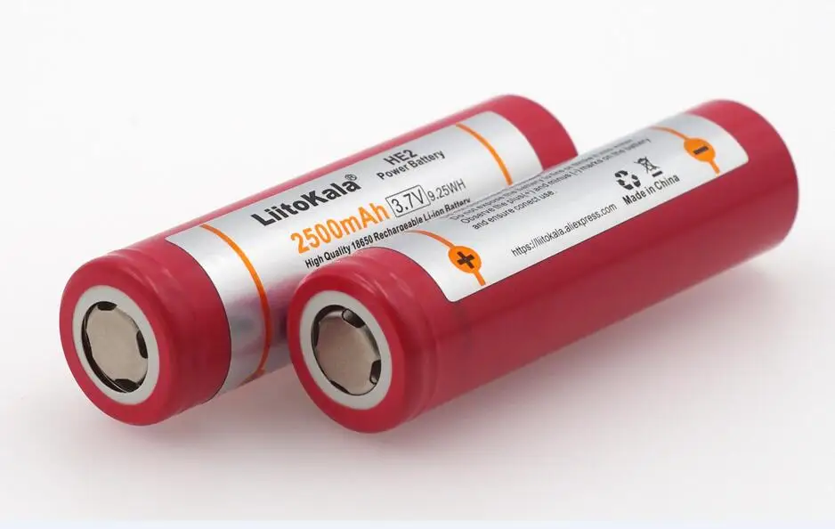 2 pcs. Liitokala not2 18650 3.7 V 2500 mAh high capacity battery maximum 20a pulse 35a for electronic cigarettes lg | Электроника