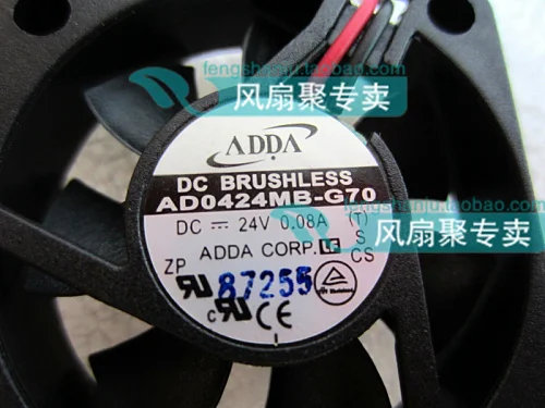 

New original ADDA 4cm4010 AD0424MB-G70 24V0.08A dual ball mute fan