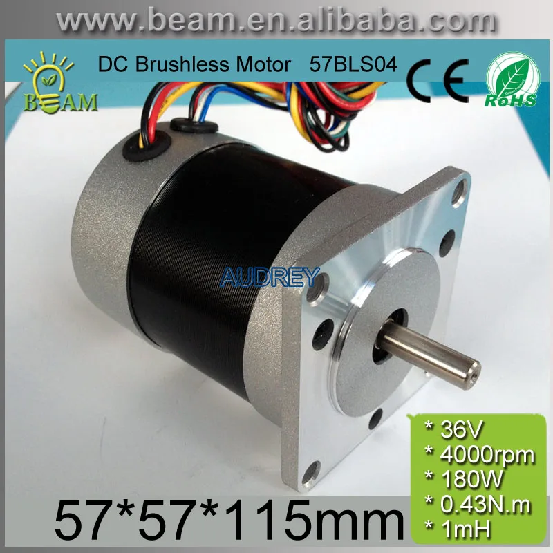 Бесплатная доставка квадратная головка и круг фюзеляжа 36 в 180 вт 0 43 нм 4000 об/мин 57