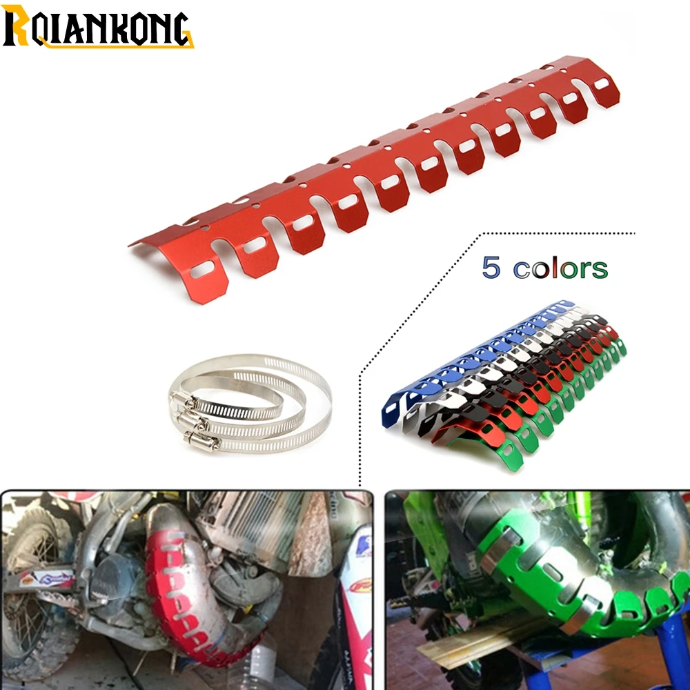 Глушитель выхлопной трубы мотоцикла тепловой щит Защитная крышка для Kawasaki Yamaha