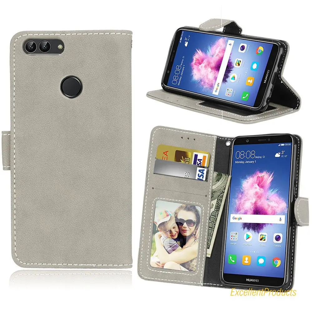 Роскошный чехол портмоне в ретро стиле с эффектом потертости С Откидывающейся