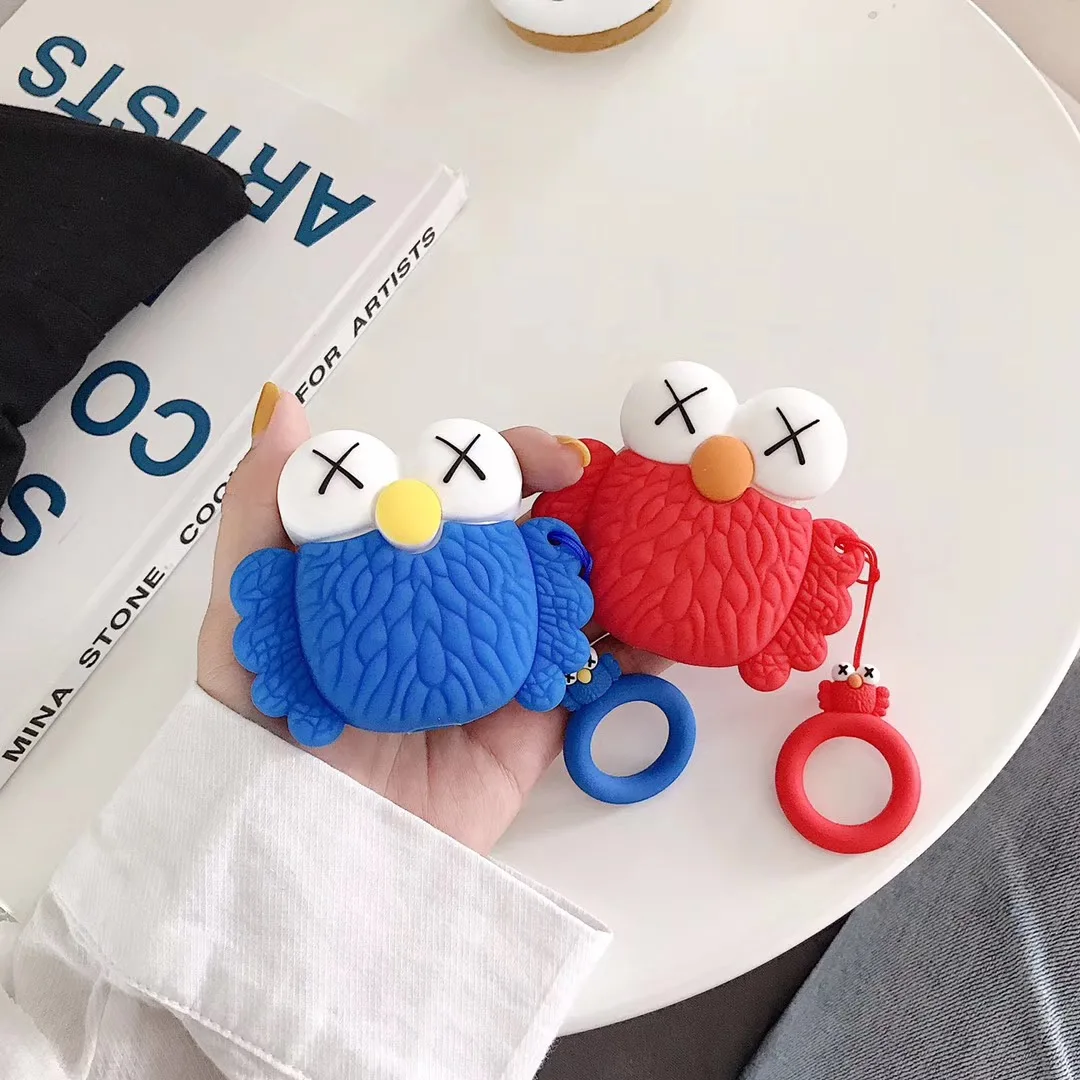 Чехол для AirPods силиконовый чехол с мультипликационным принтом конфет Bluetooth