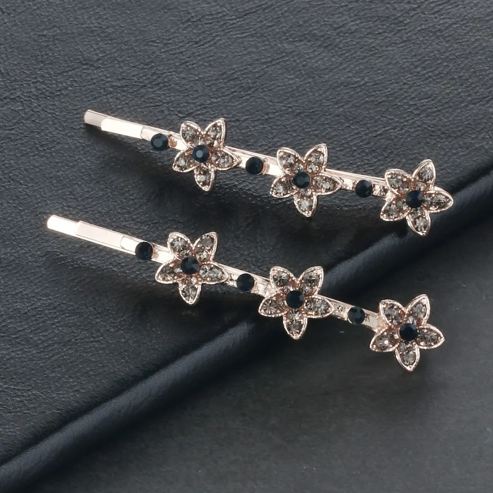 Женские аксессуары для волос девочек металлические шпильки кристаллы зажимы с