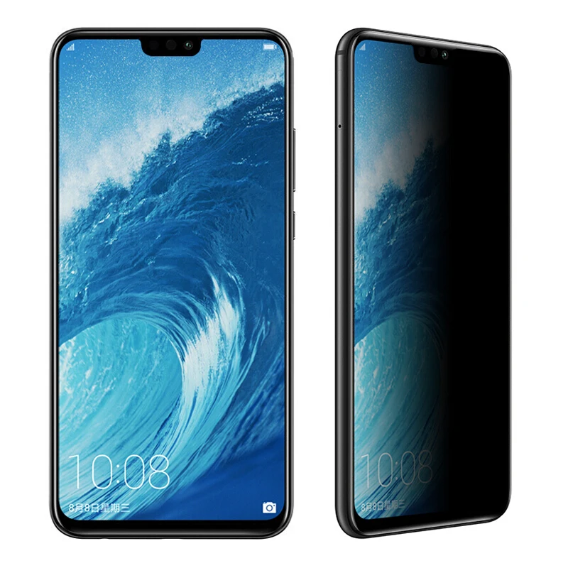 Закаленное стекло EXUNTON Anti Spy Privacy для Huawei Honor 8X 7X 6X Max Honor8X Honor7X Honor6X 2.5D защита экрана 9H