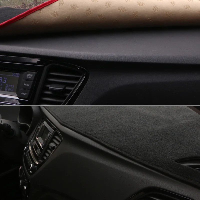 Для hyundai Solaris- левый руль приборной панели Коврик защитный интерьер Photophobism коврик теневая подушка для стайлинга автомобиля