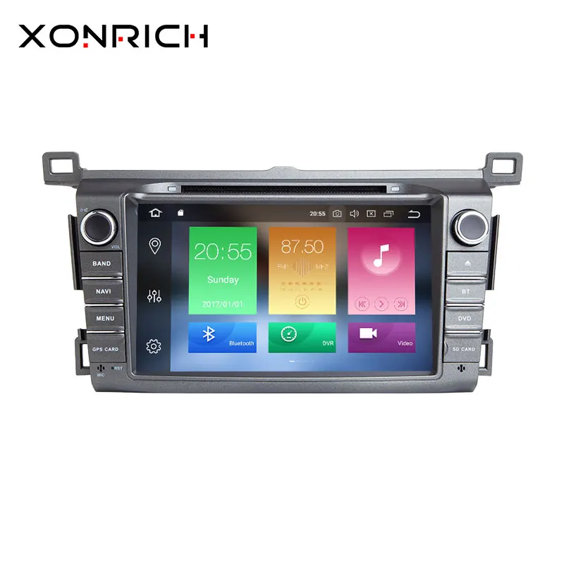Xonбогатый автомобильный мультимедийный плеер 2 din Android 8 0 для Toyota RAV4 Rav 4 2013 2014 2015
