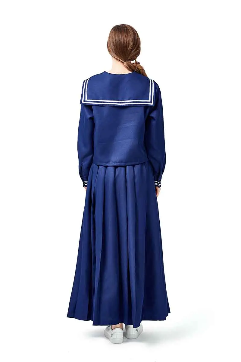 

Female Halloween Navy Cosplay Costume Teenage Girl High school Student Uniform Sailor Costume Fancy Dress For Women Plus Size