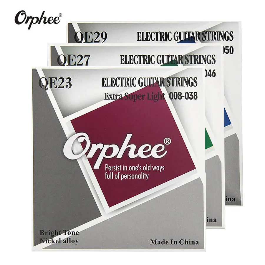 Orphee 1 шт. яркие тона никелевого сплава электрогитары струны QE23/QE27/QE29 гитарные