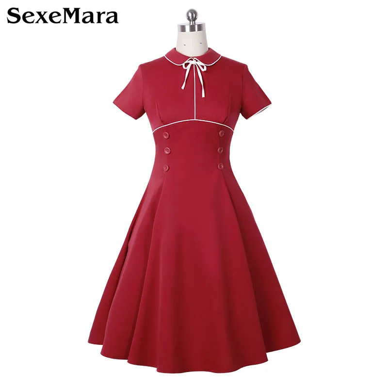 2017 новое рождественское красное милое классическое ТРАПЕЦИЕВИДНОЕ ПЛАТЬЕ с