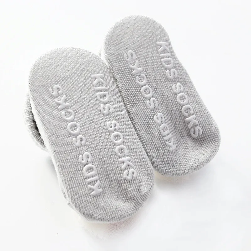 Противоскользящие Мультяшные детские носки для девочек хлопковые новорожденных
