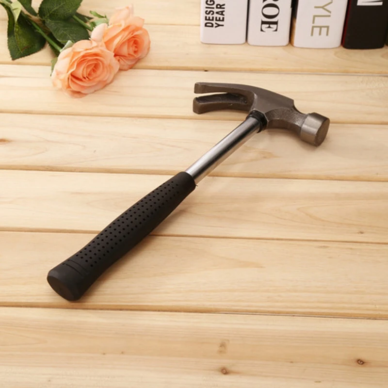 Durable Construction Metalworking Household Plastic Handle Claw Hammer Repair Hand Woodworking Tools High Quality