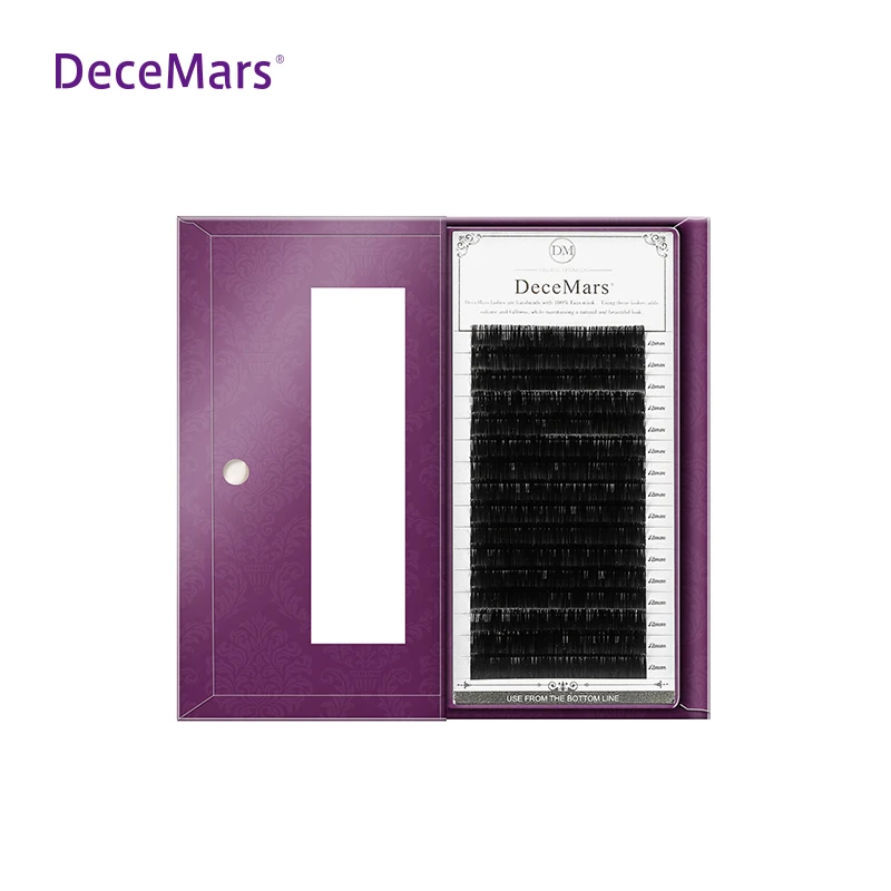 DeceMars 20 шт./лот отдельные ресницы из шерсти норки J B C D объем и удлинение ресниц поставки реснички ресницы наращивание ресниц