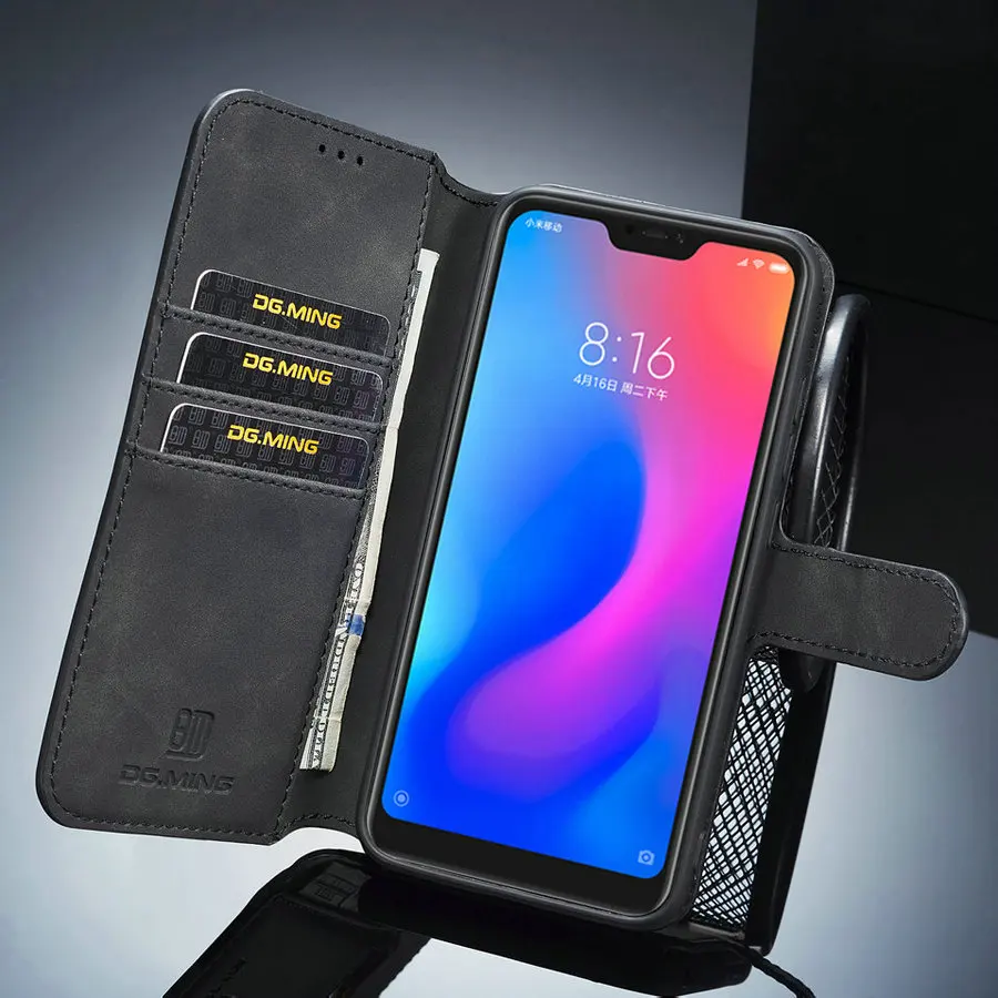 DG. MING Ретро Флип кожаный чехол для Redmi 8A 7A Note 7 8 Pro кошелек держатель для карт чехол для XiaoMi 9 Pro CC9 Note 10 Pro Чехол