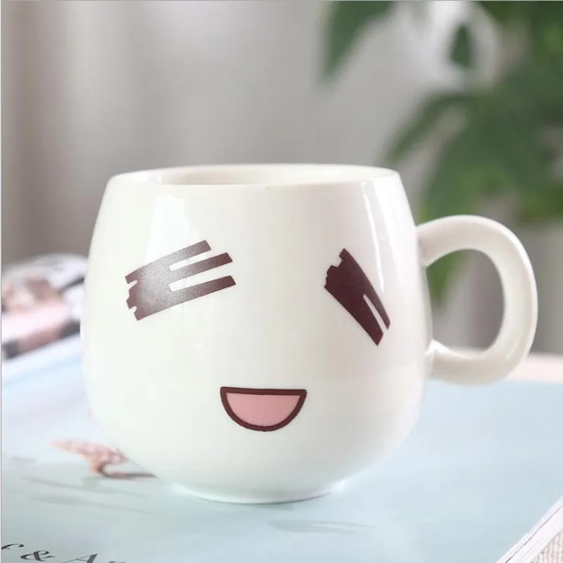 Милая керамическая черно белая дизайнерская кружка для кофе kawaii lovers Пара