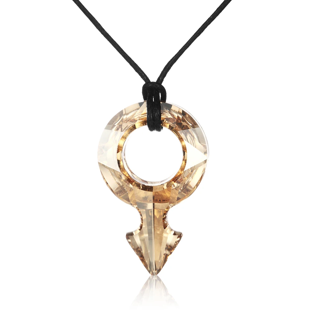 Новинка 2019 Очаровательное ожерелье 2 цветов с подвеской в виде большого символа