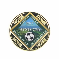 free home delivery football souvenir coin no minimum order metal coins k200292