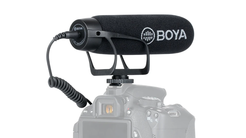 BOYA BY-BM2021 кардиоидный микрофон на камеру для DSLR Nikon Canon видеокамера телефон микрофон с 3,5 мм TRS TRRS кабель адаптер