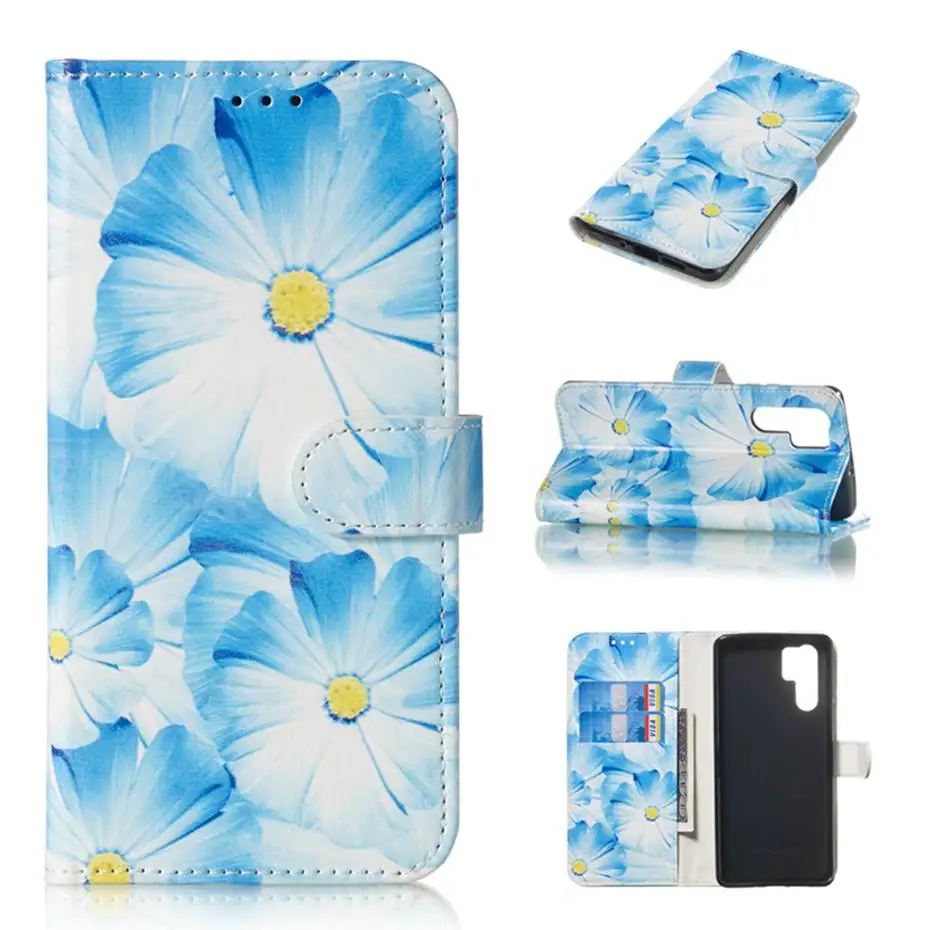 Роскошный флип-чехол из искусственной кожи чехол для huawei P30 P30Pro мраморный узор чехол для телефона для huawei P30 P 30 Pro Fundas Capa кошелек Чехол