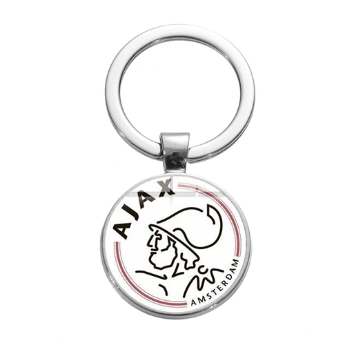 Style 1 SIAN, Новое поступление, Ajax, футбольные лиги, логотип, брелок, футбольный клуб, коллекция, брелок, держатель, безделушки, подарок для фанатов, мужские ювелирные изделия - Цвет: Style 1
