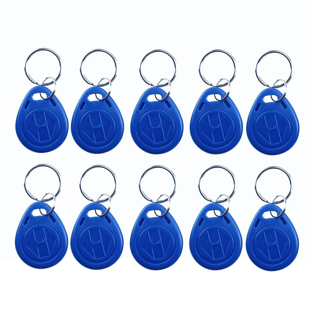 Extra 10 PCS Keyfobs " экран видео домофон система 5-RFID брелок+ электрический замок+ пульт дистанционного управления+ Мощность видео дверной звонок визуальный домофон - Цвет: Extra 10 PCS Keyfobs