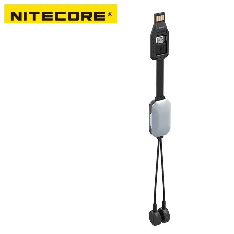 NITECORE LC10 портативное магнитное внешнее USB зарядное устройство для цилиндра литий-ионная аккумуляторная батарея 1A MAX DC 5V с датчиком светильник