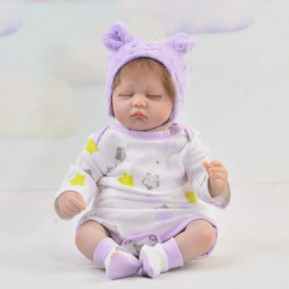 17 дюймов 42 см силиконовая кукла для новорожденных принцесс bebe Игрушки девочек