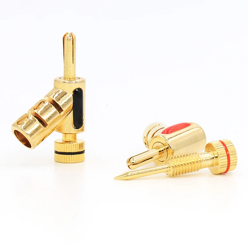 4 шт. позолоченный коннектор с разъемом типа банан для колонок|cable blue|cable speaker wirecable