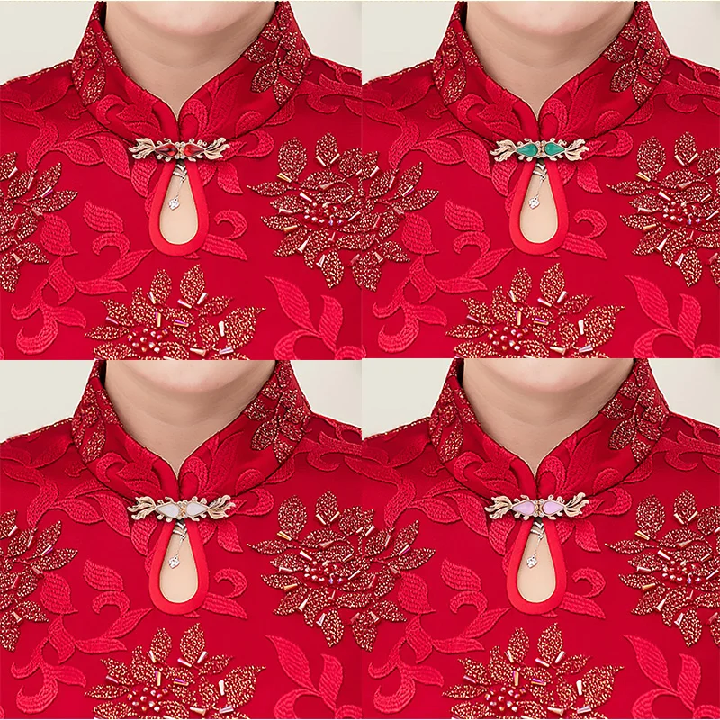 4 пары винтажных золотых рыбок TiaoBug китайский чонсам накидка застежка-Пряжка