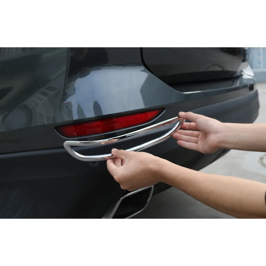 2 шт./компл. Автомобильная внешняя задняя противотуманная фара рамка обшивка Для